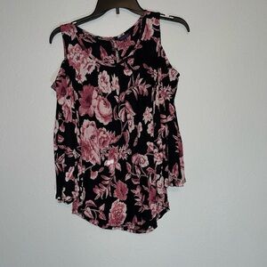 Lucky Brand Open Shoulder 3/4 Bell Sleeve Size XS